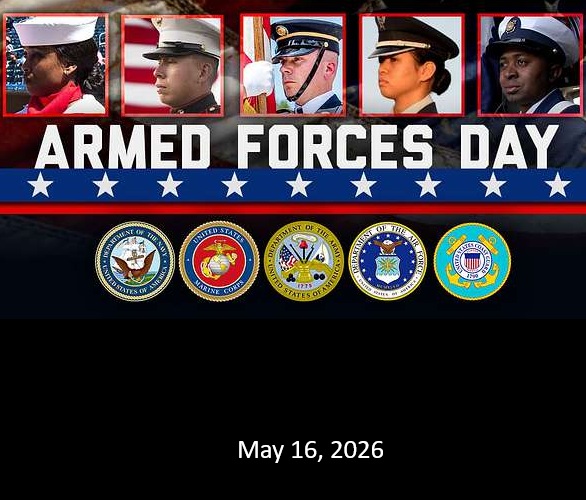 Armed Forces Day May 16, 2026