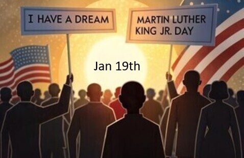 Martin Luther King Day Jan 19th