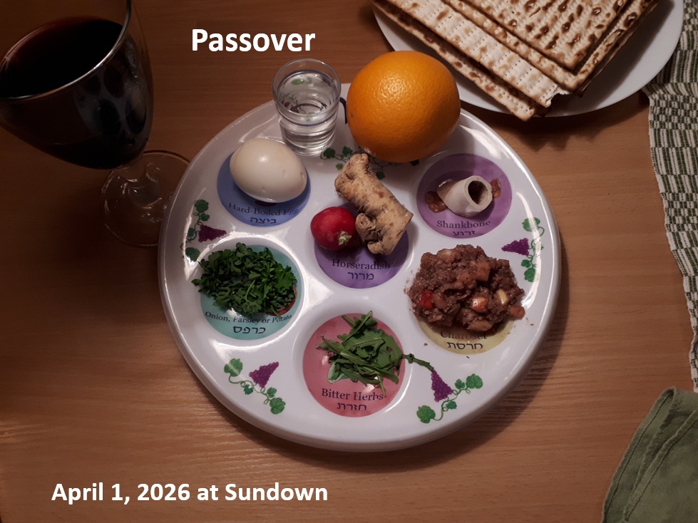 Passover April 1, 2026