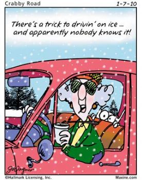 There's a trick to driving on ice - and apparently nobody knows it.