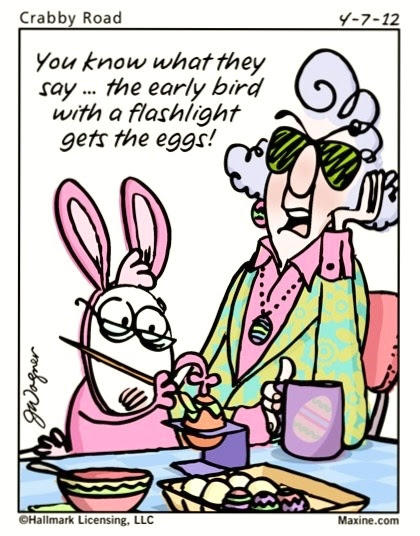 Maxine - Early bird gets the eggs.
