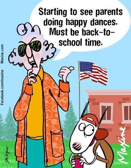 Maxine - Back to school - parents' happy dance