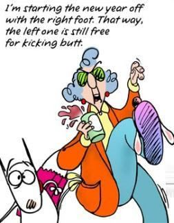 Maxine - Start with right foot - use left foot to kick butt