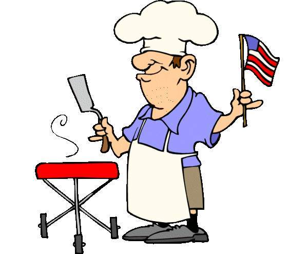 July 4th barbecue cartoon